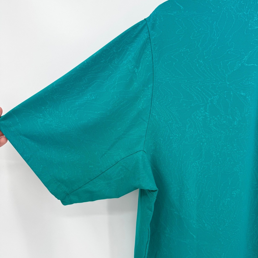 Nike Golf Teal Green Polo Shirt Short Sleeve Dri-Fit Teal Green Men's XL - Picture 6 of 9